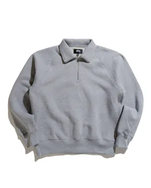Stssy Relaxed Half Zip Grey Heather