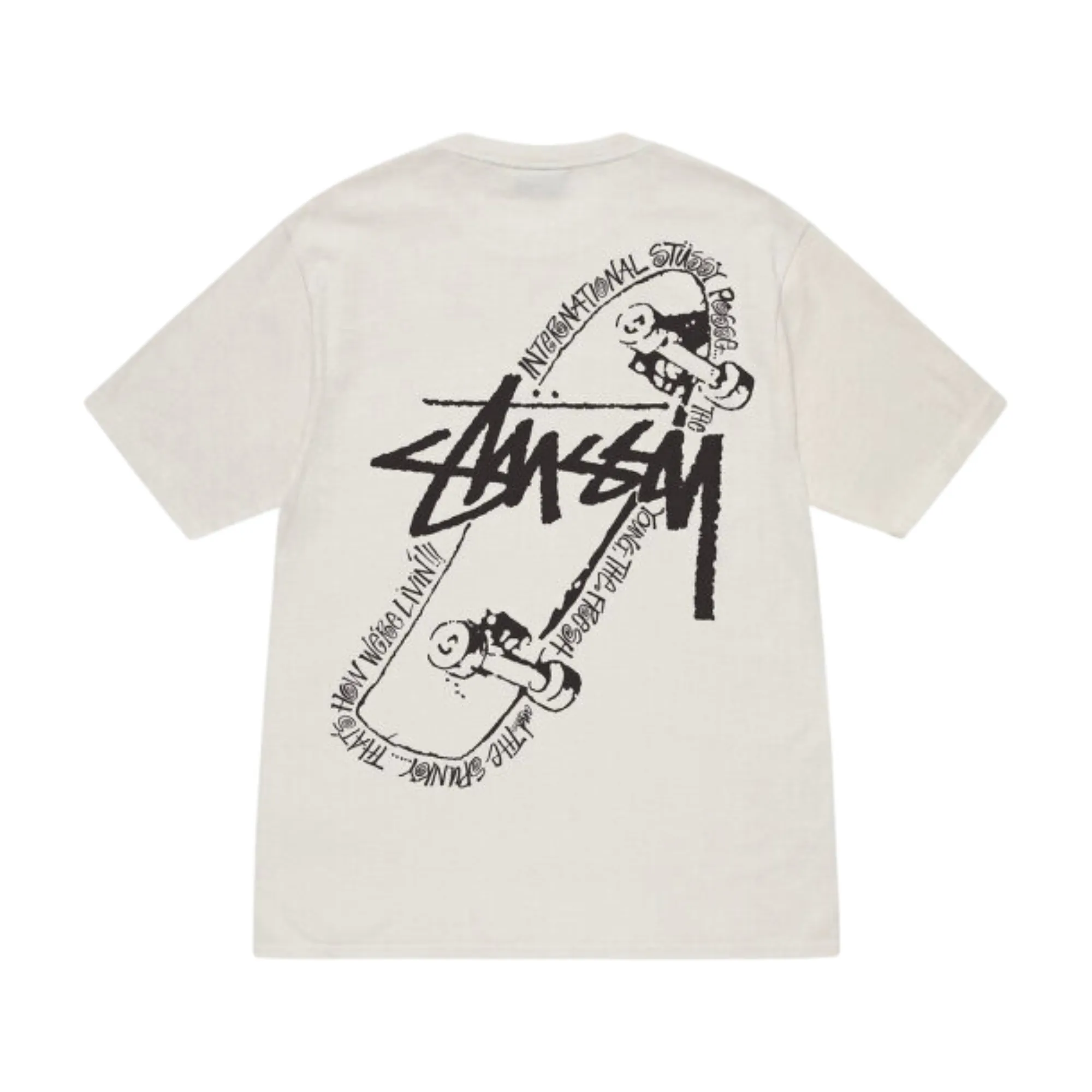 Stssy Skate Posse Pigment Dyed T-shirt Natural