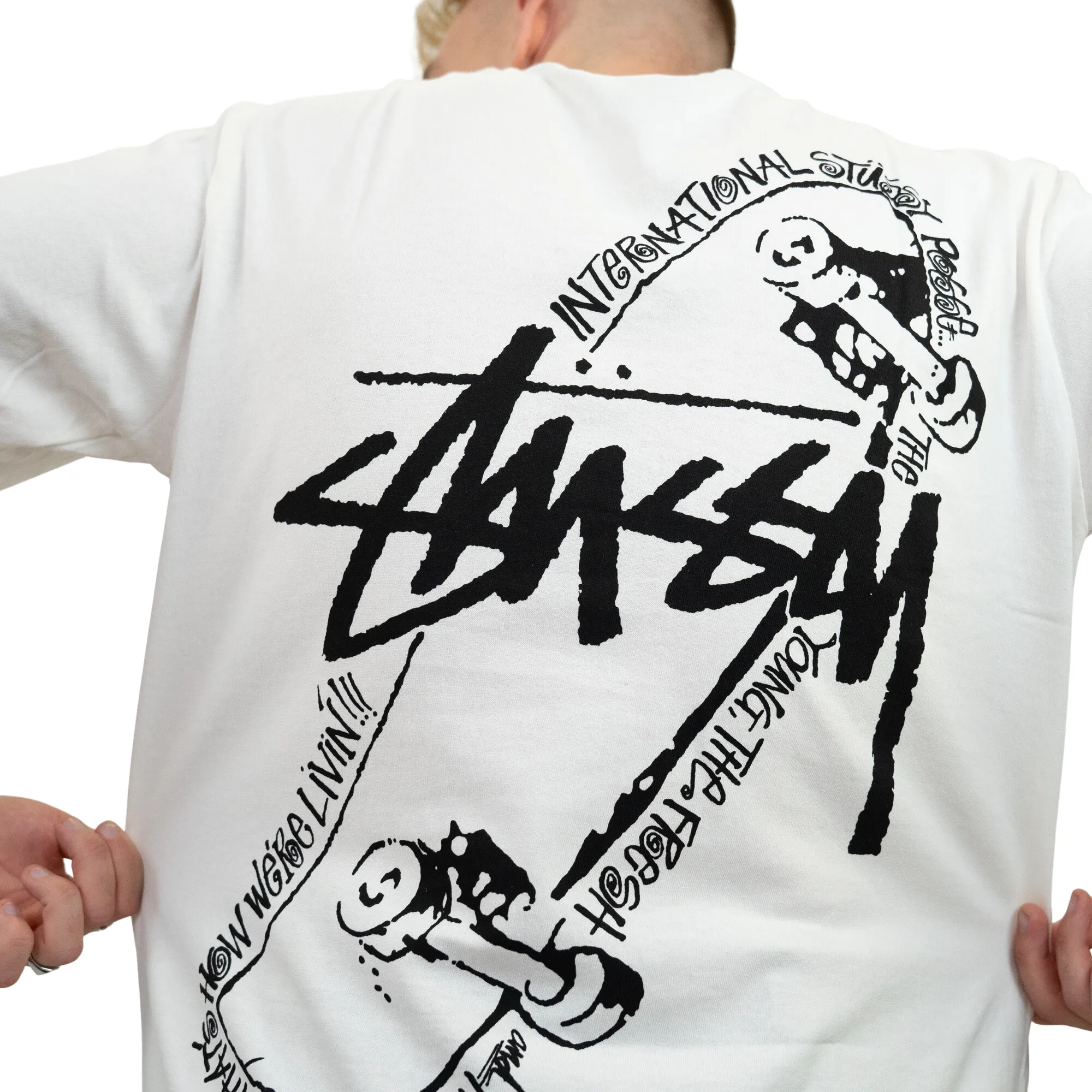 Stssy Skate Posse Pigment Dyed T-shirt Natural