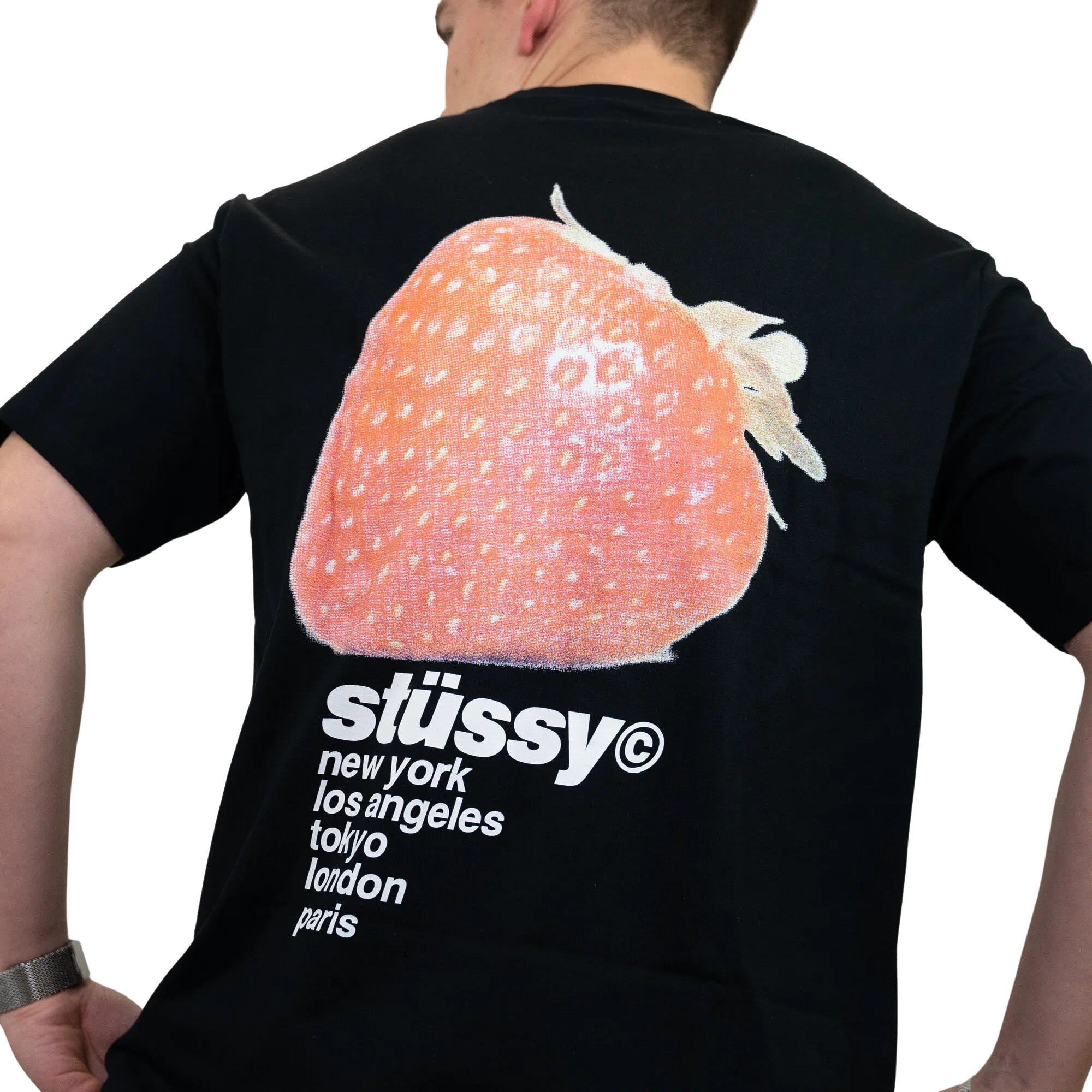 Stssy Strawberry T-shirt Black