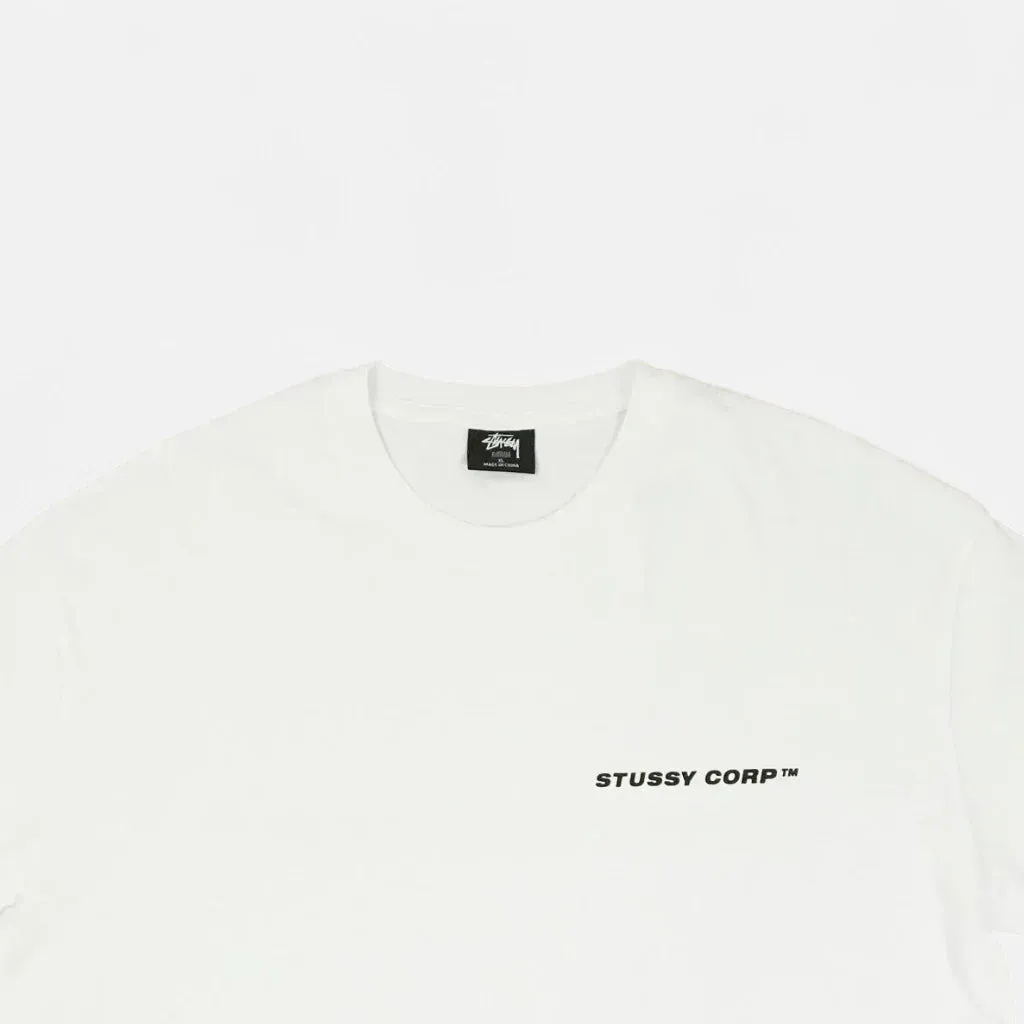 Stssy White Corp T-shirt