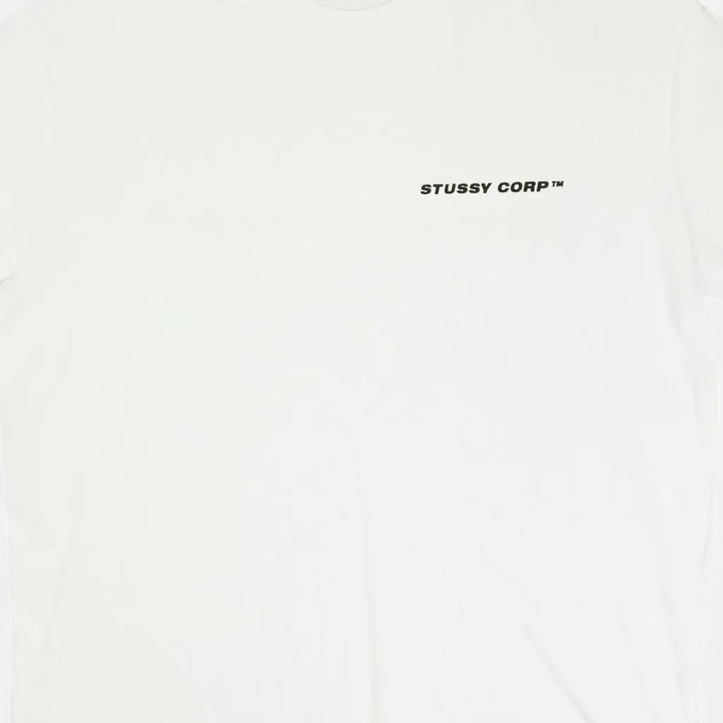 Stssy White Corp T-shirt