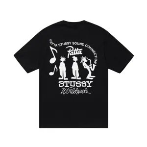 Stssy x Patta Sound Connection T-shirt Black