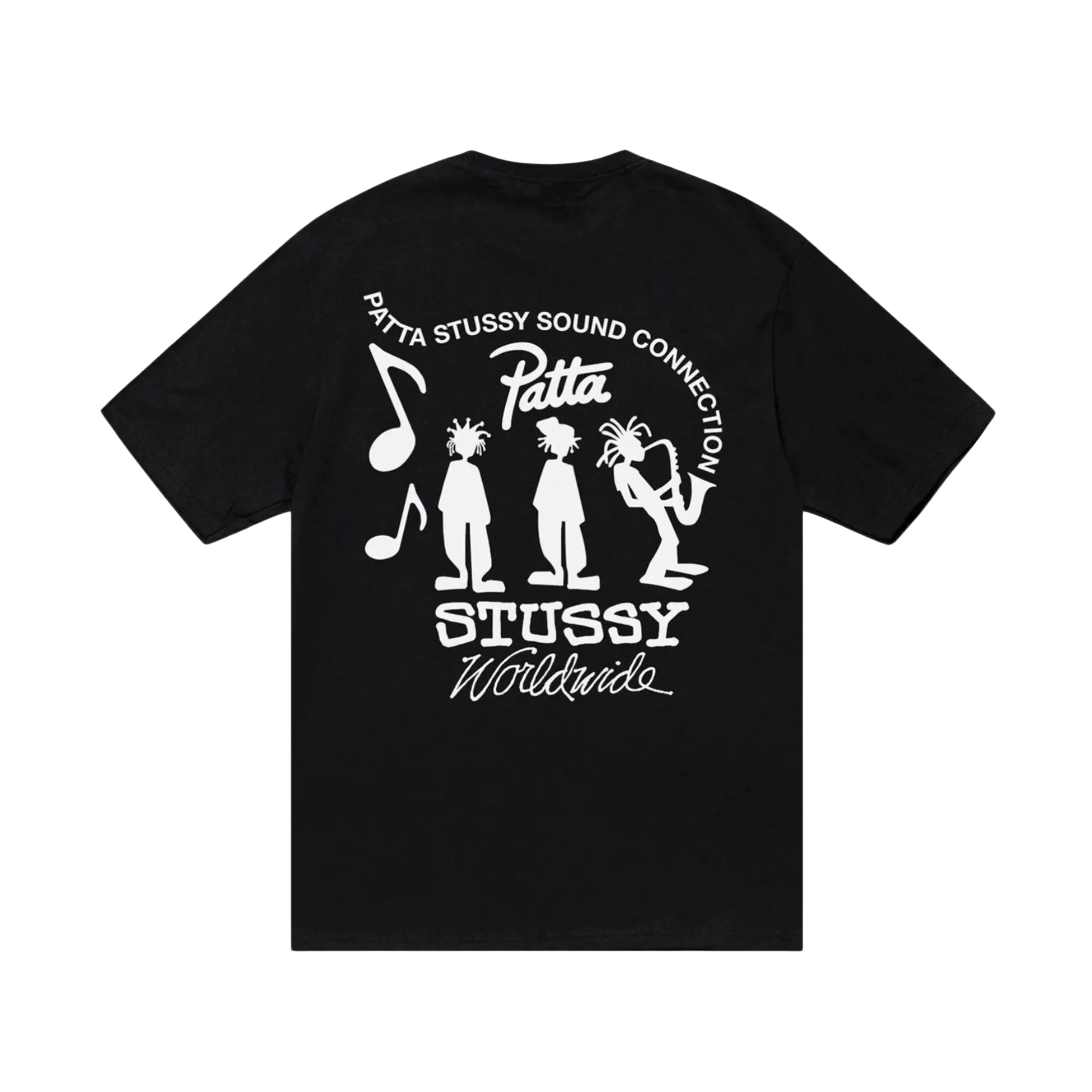 Stssy x Patta Sound Connection T-shirt Black