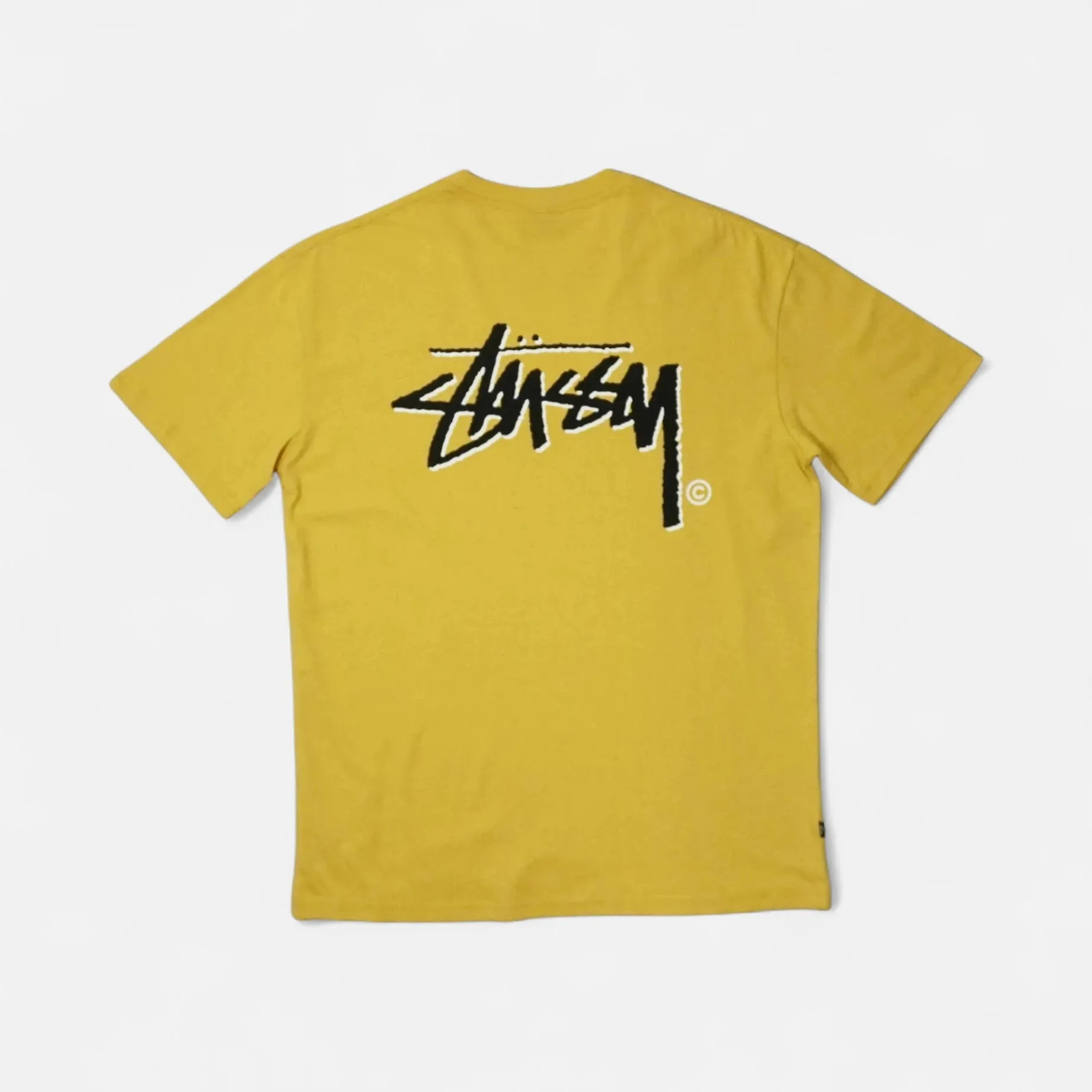 Stssy Yellow Spellout T-Shirt