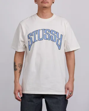Stussy Arched Pigment Dyed T-Shirt Natural