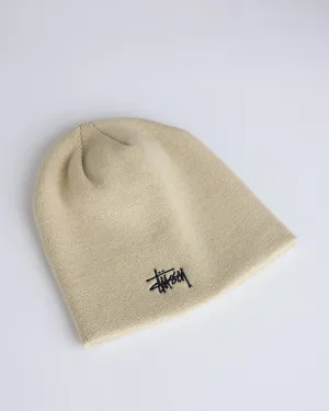 Stussy Basic Skullcap Beanie Limestone