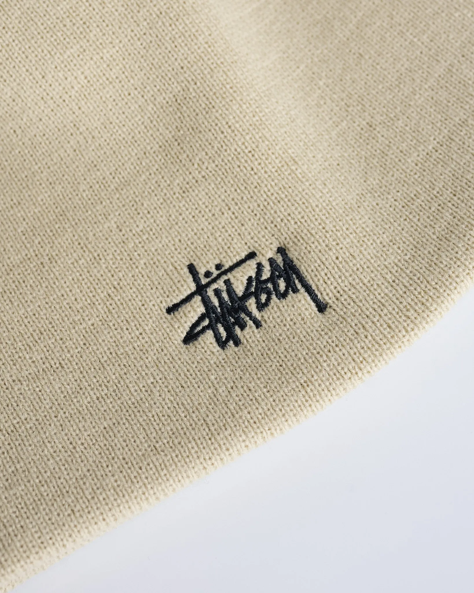 Stussy Basic Skullcap Beanie Limestone