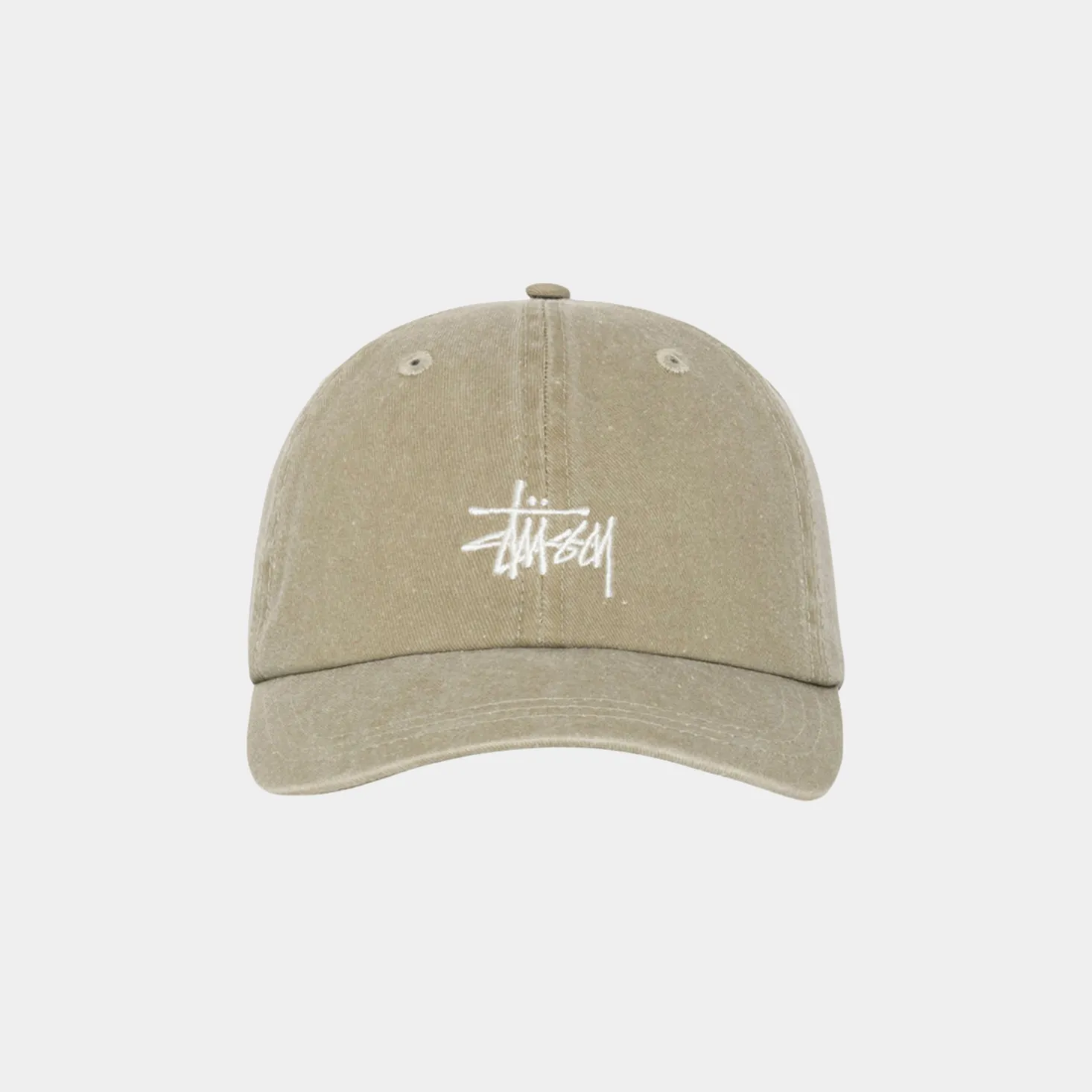 STUSSY BASIC WASHED LOW PRO HAT - FADED TAN
