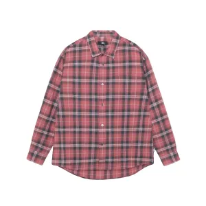 Stussy Beach Plaid Shirt 'Red'