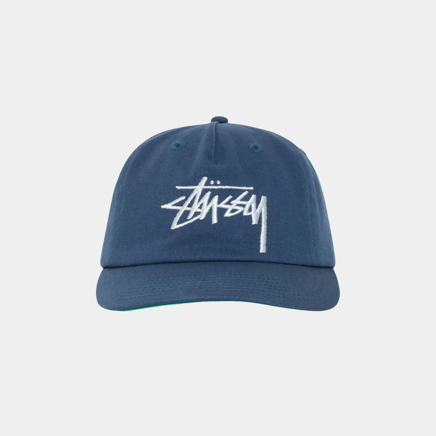 STUSSY BIG STOCK MID DEPTH HAT - DEEP BLUE
