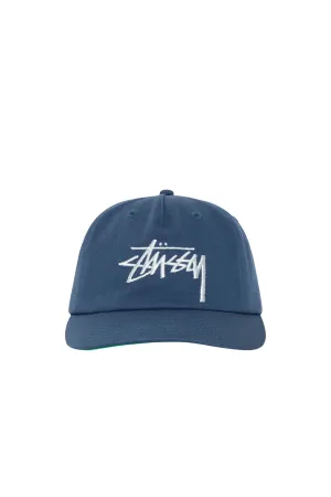 Stussy Big Stock Mid Depth Hat 'Deep Blue'