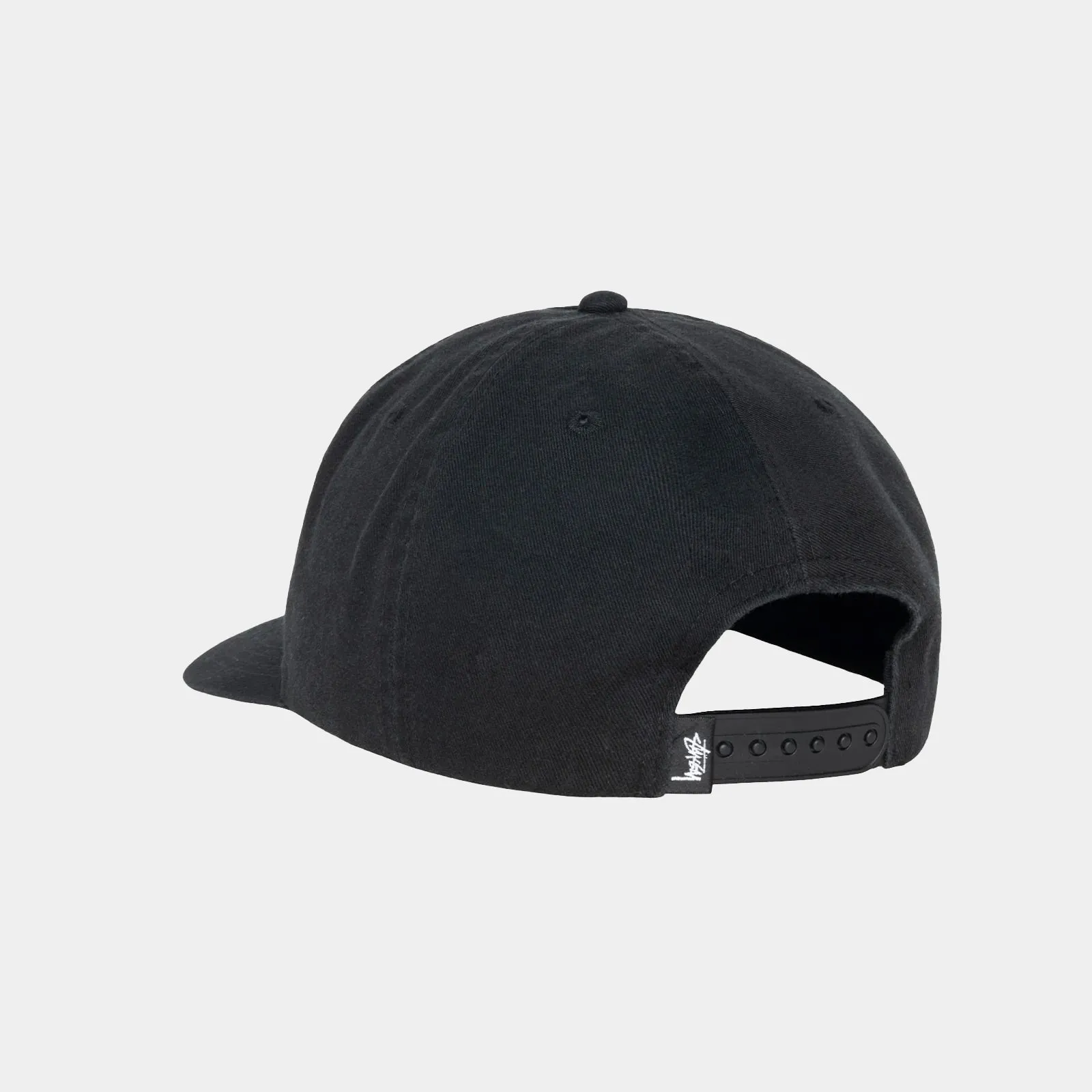 STUSSY BIG STOCK MID DEPTH HAT - SHADOW BLACK