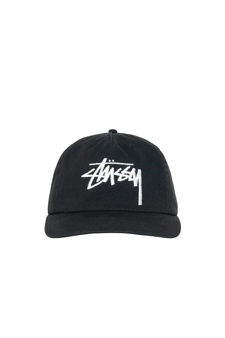Stussy Big Stock Mid Depth Hat 'Shadow Black'