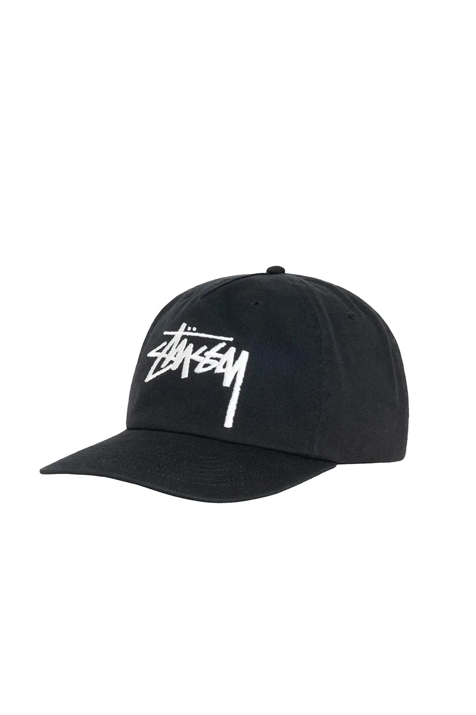 Stussy Big Stock Mid Depth Hat 'Shadow Black'