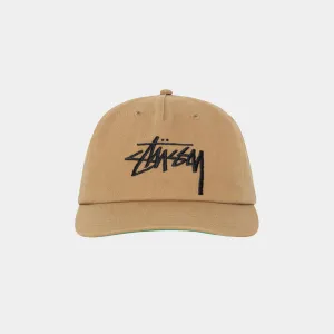 STUSSY BIG STOCK MID DEPTH HAT - TOBACCO