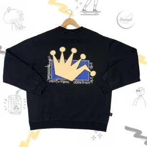 Stussy Black Crown Crewneck