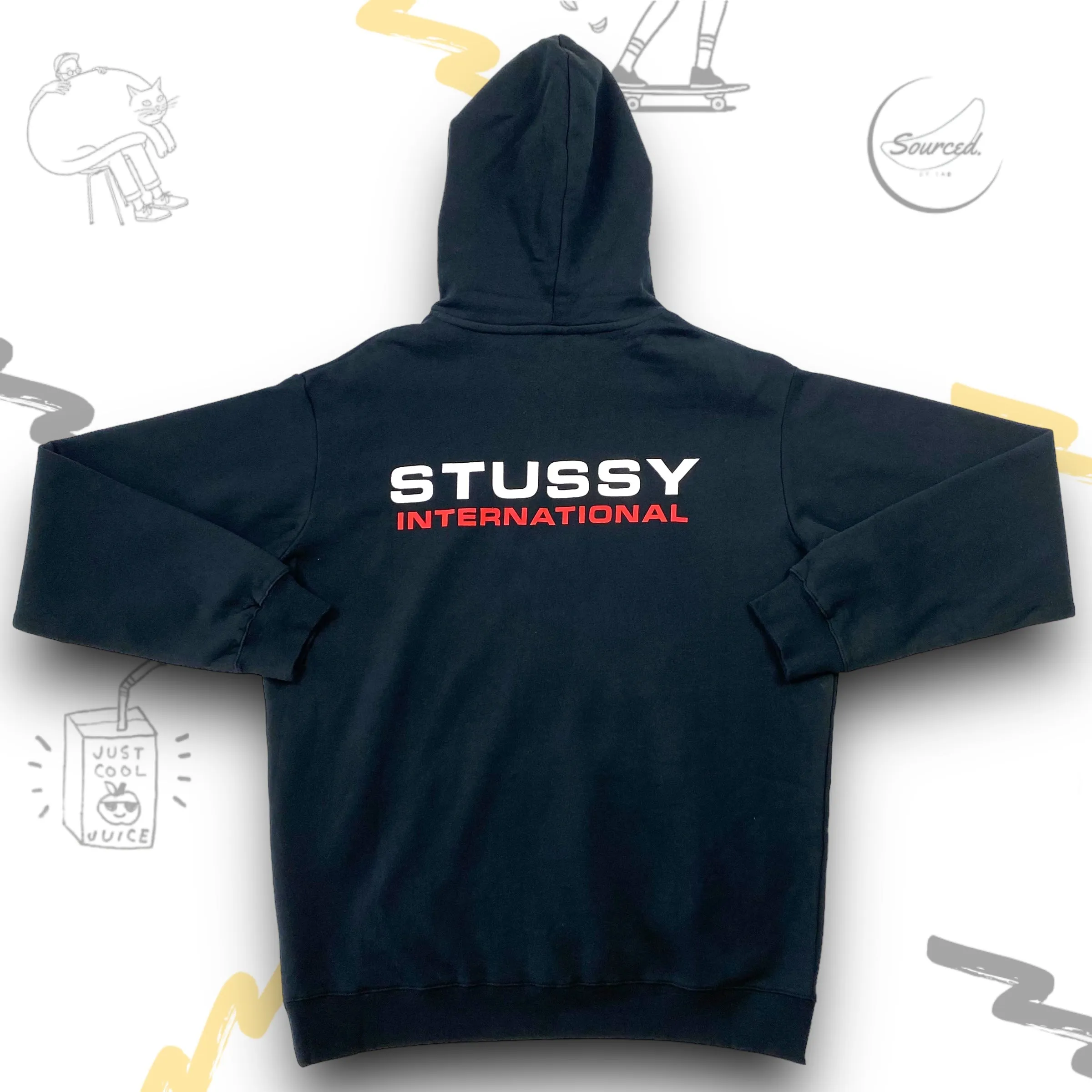 Stussy Black International Hoodie (M)