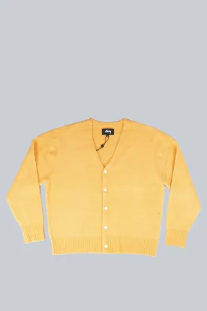 STUSSY BRUSHED CARDIGAN PEACH