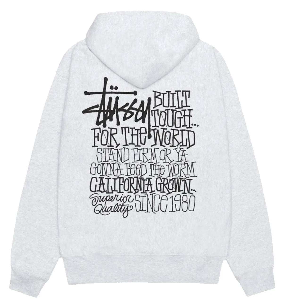 Stussy California Grown Hoodie (Ash Heather)