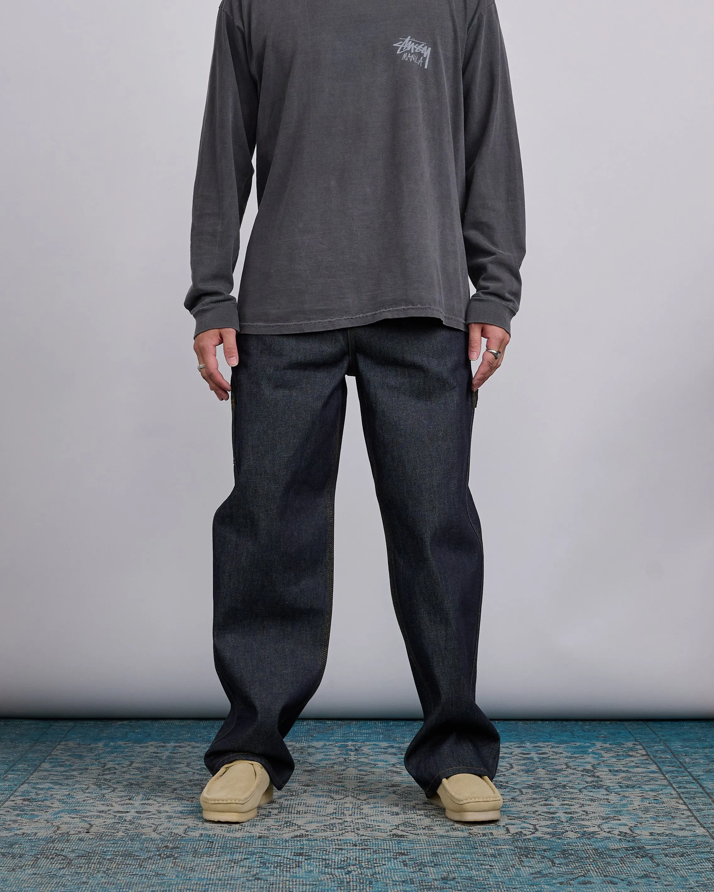 Stussy Carpenter Pant Denim Raw Indigo