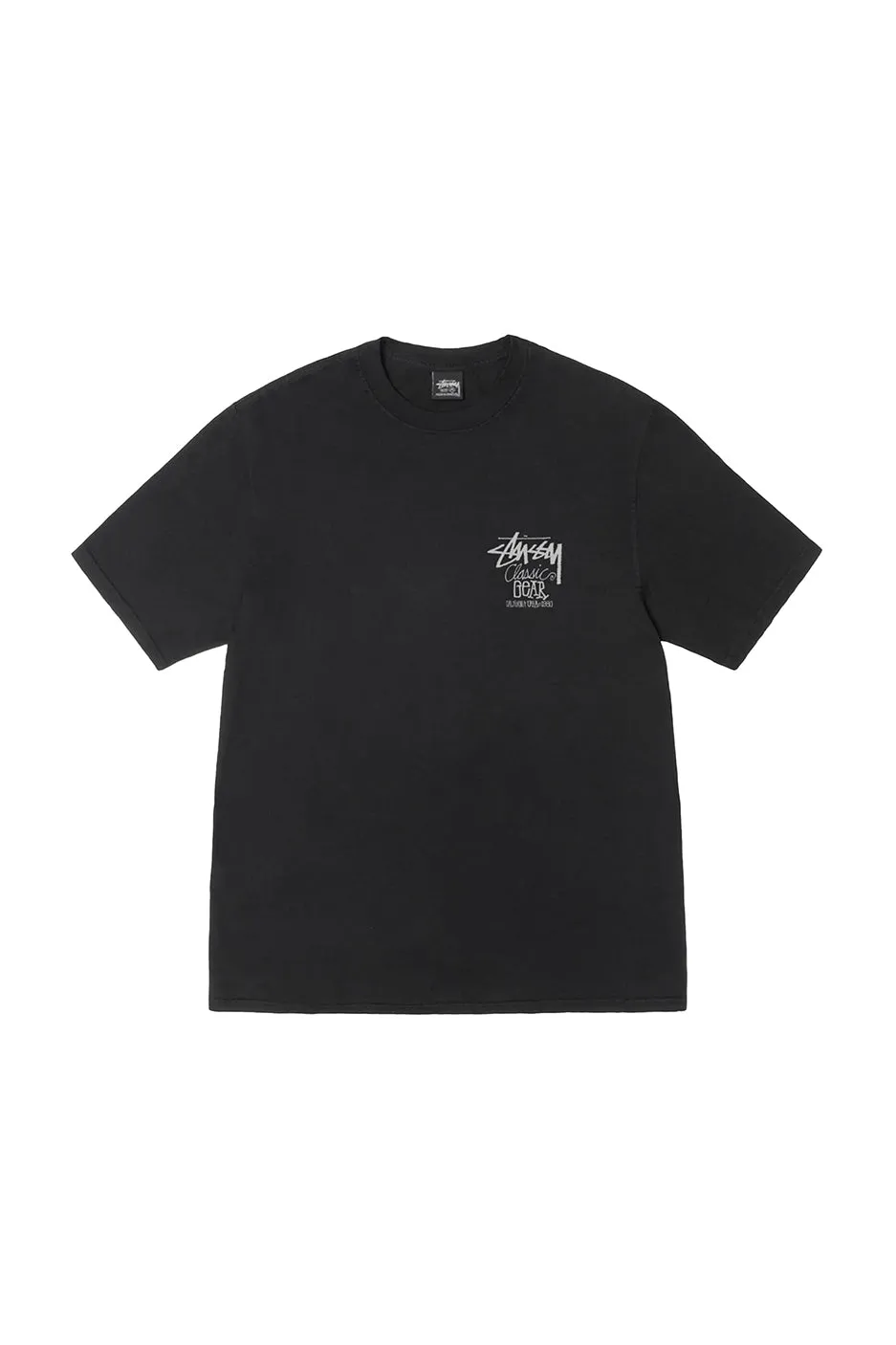 Stussy Classic Gear Pig Dyed Tee 'Black'