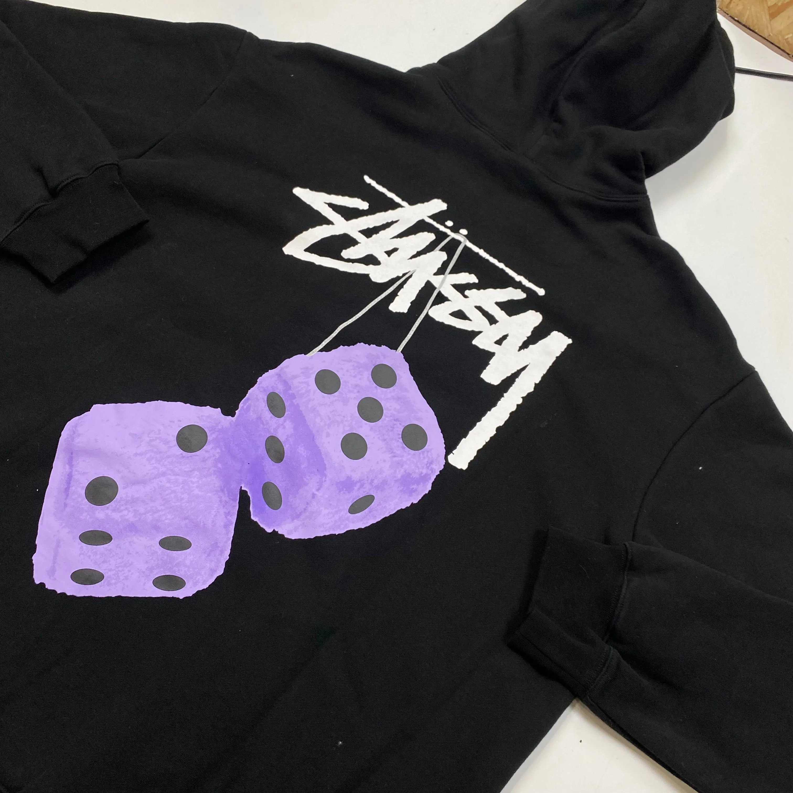 Stussy Dice Purple Graphic Hoodie