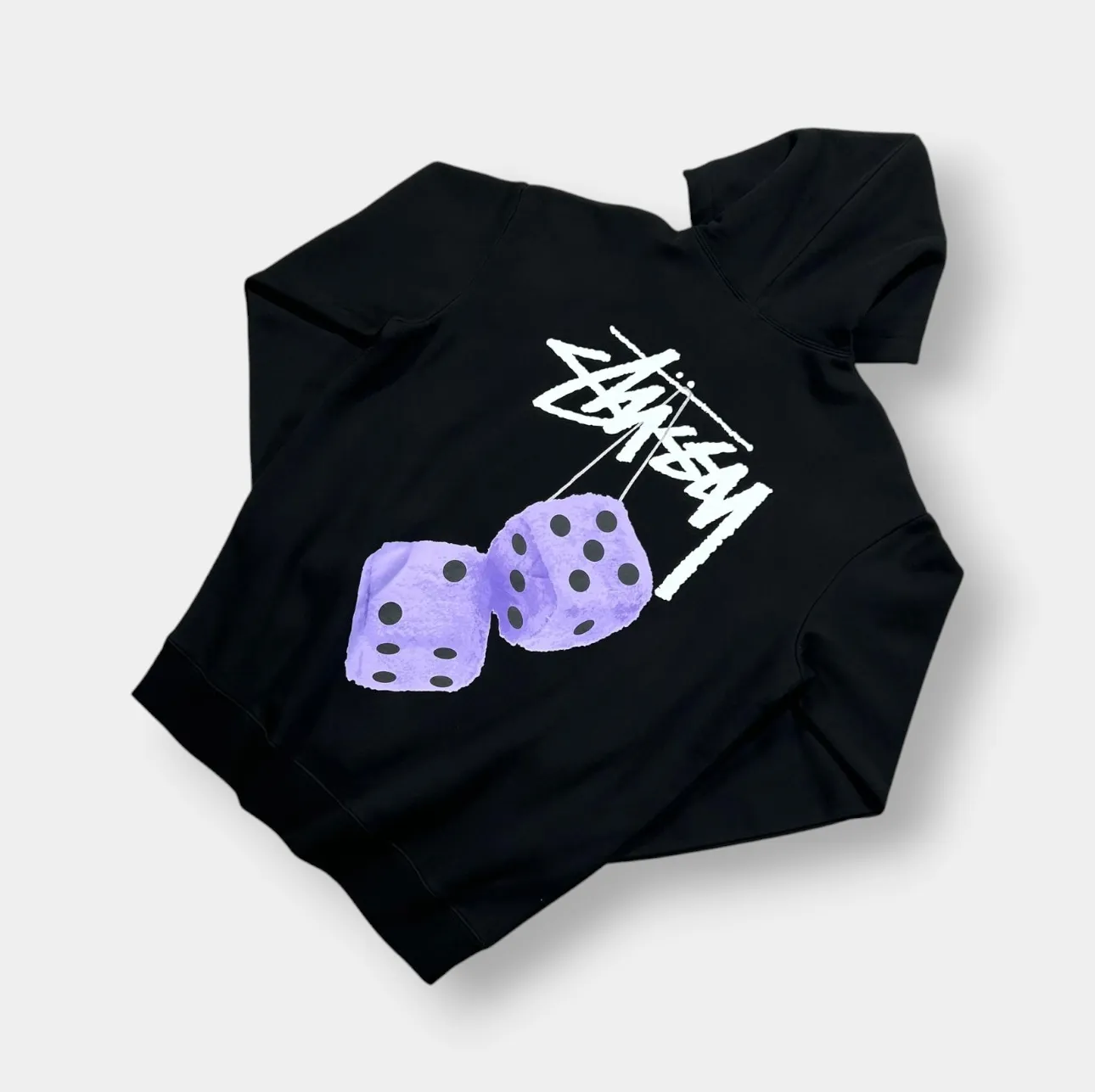 Stussy Dice Purple Graphic Hoodie