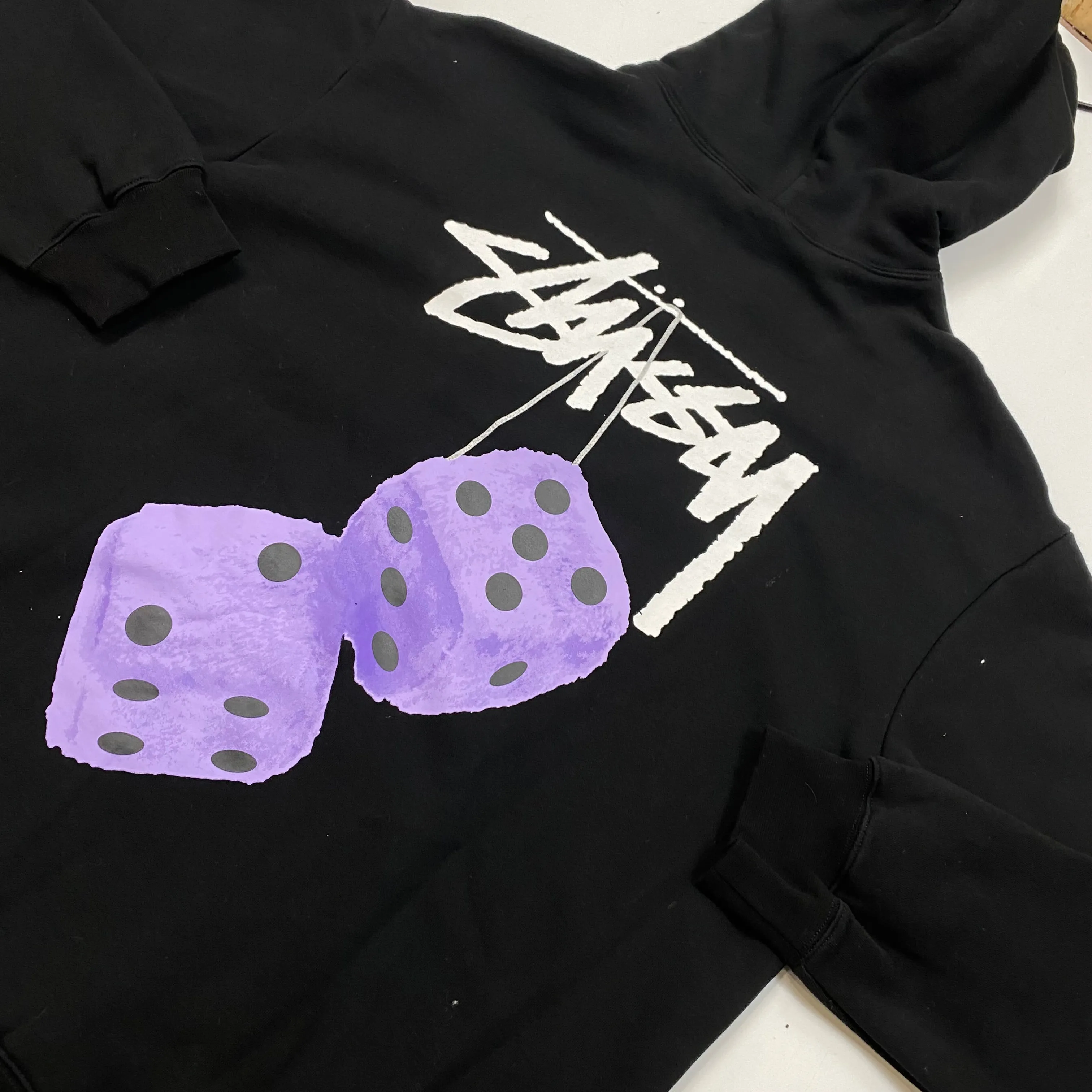 Stussy Dice Purple Graphic Hoodie