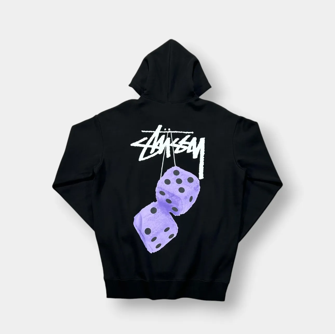 Stussy Dice Purple Graphic Hoodie