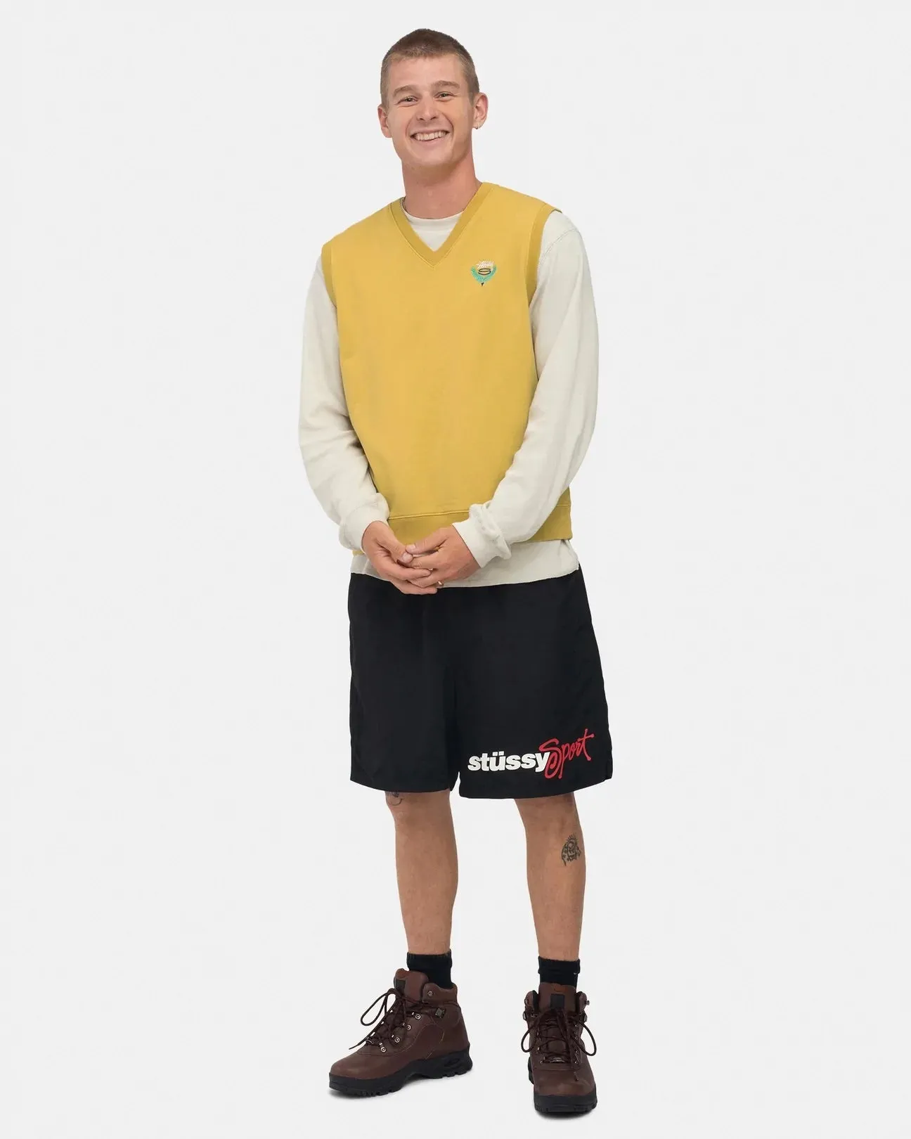Stussy Fleece  Vest// Yellow