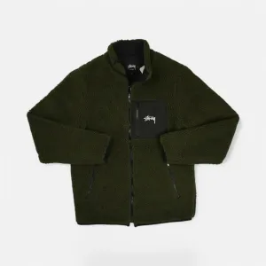 Stussy Green Zip Up Fleece (S)