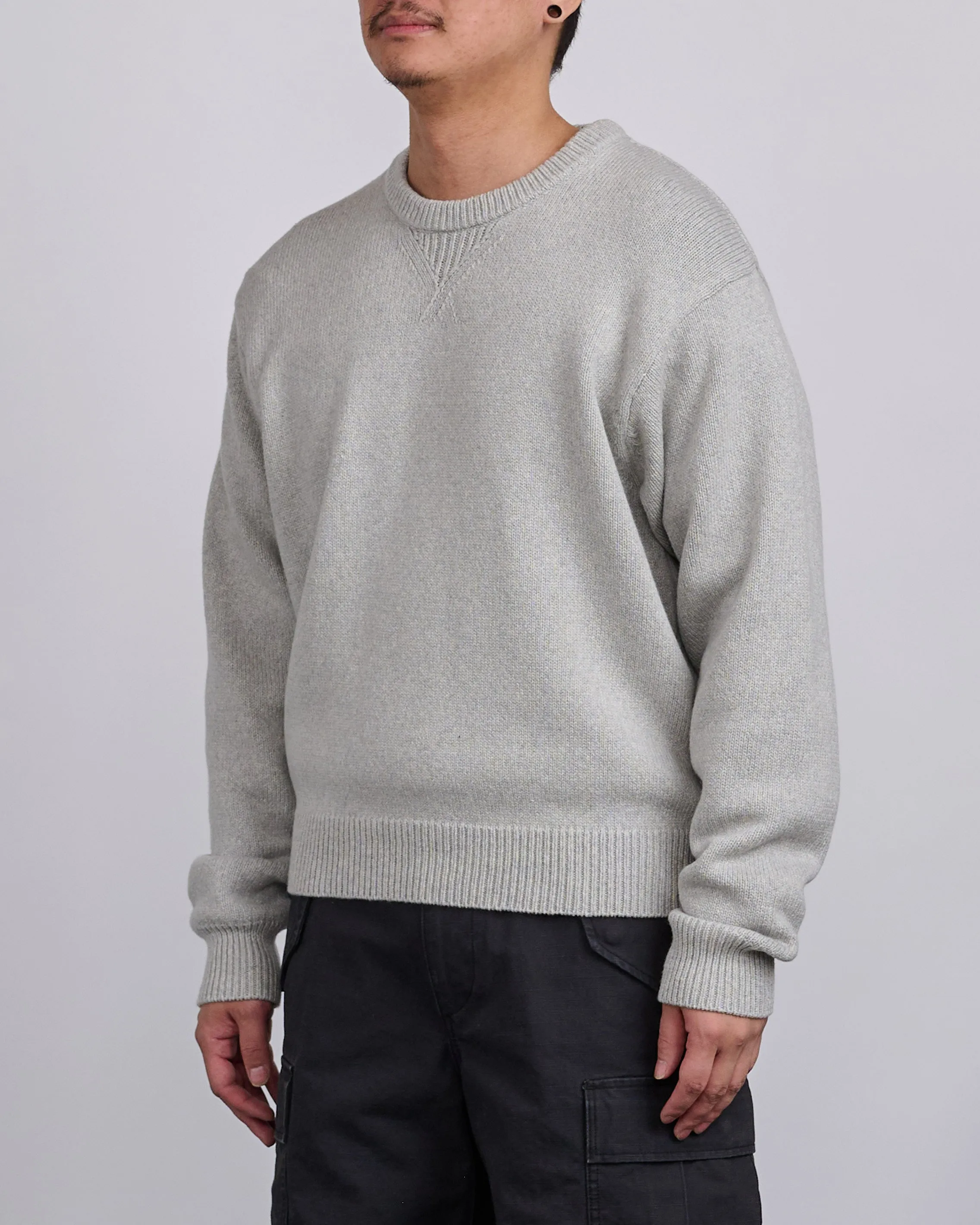 Stussy Handwritten Sweater Heather Grey