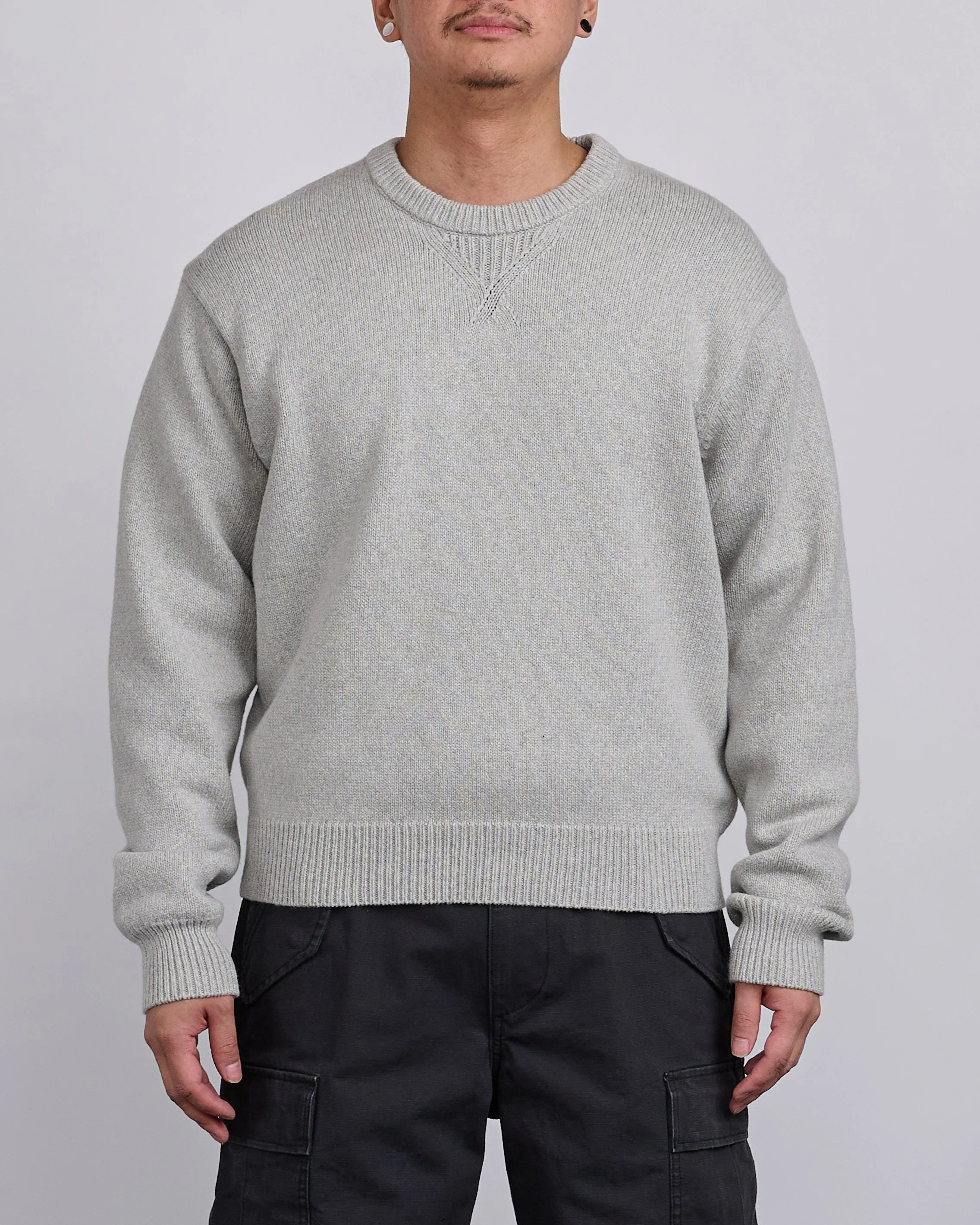 Stussy Handwritten Sweater Heather Grey