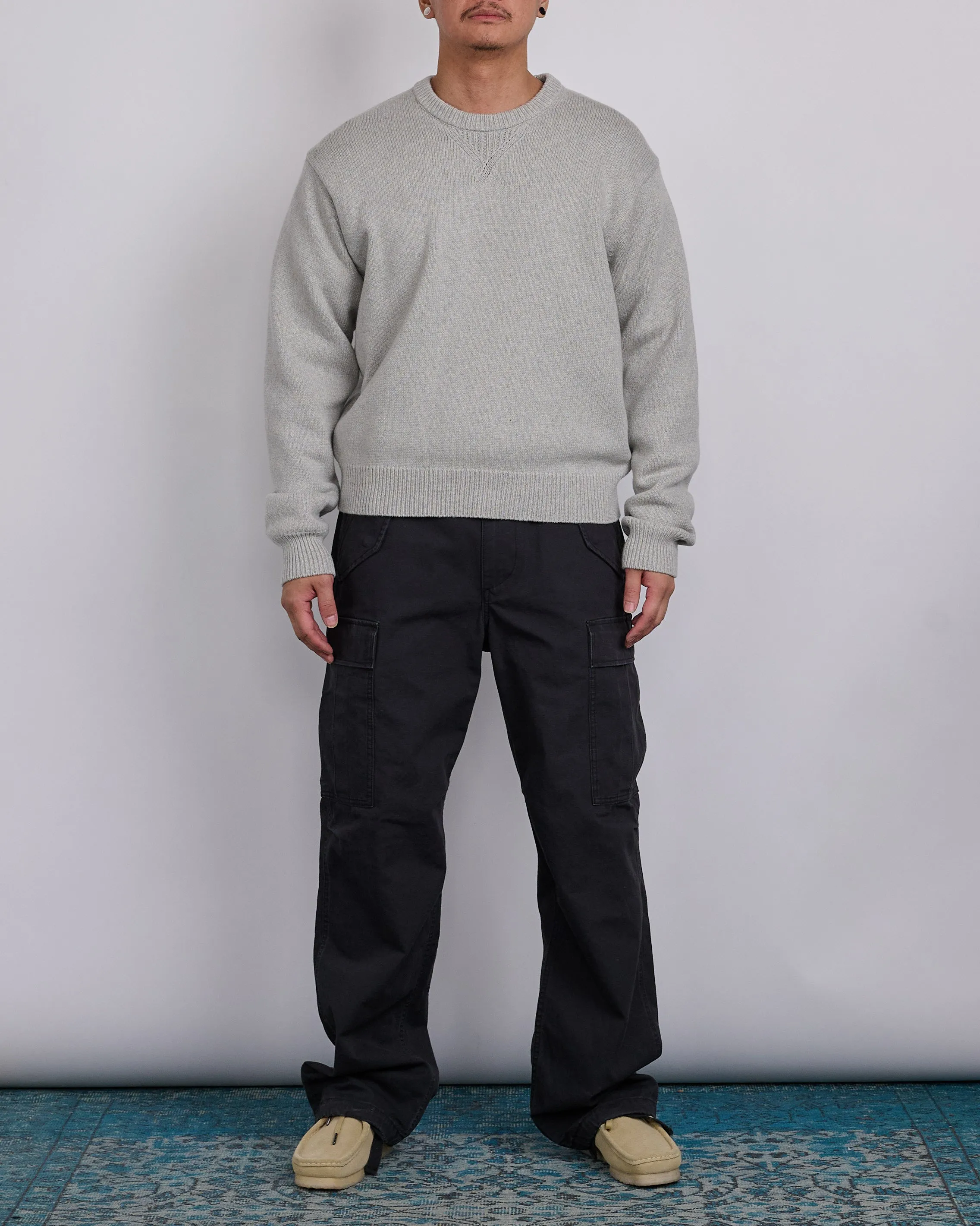 Stussy Handwritten Sweater Heather Grey