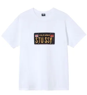 Stussy License Plate Tee (White)