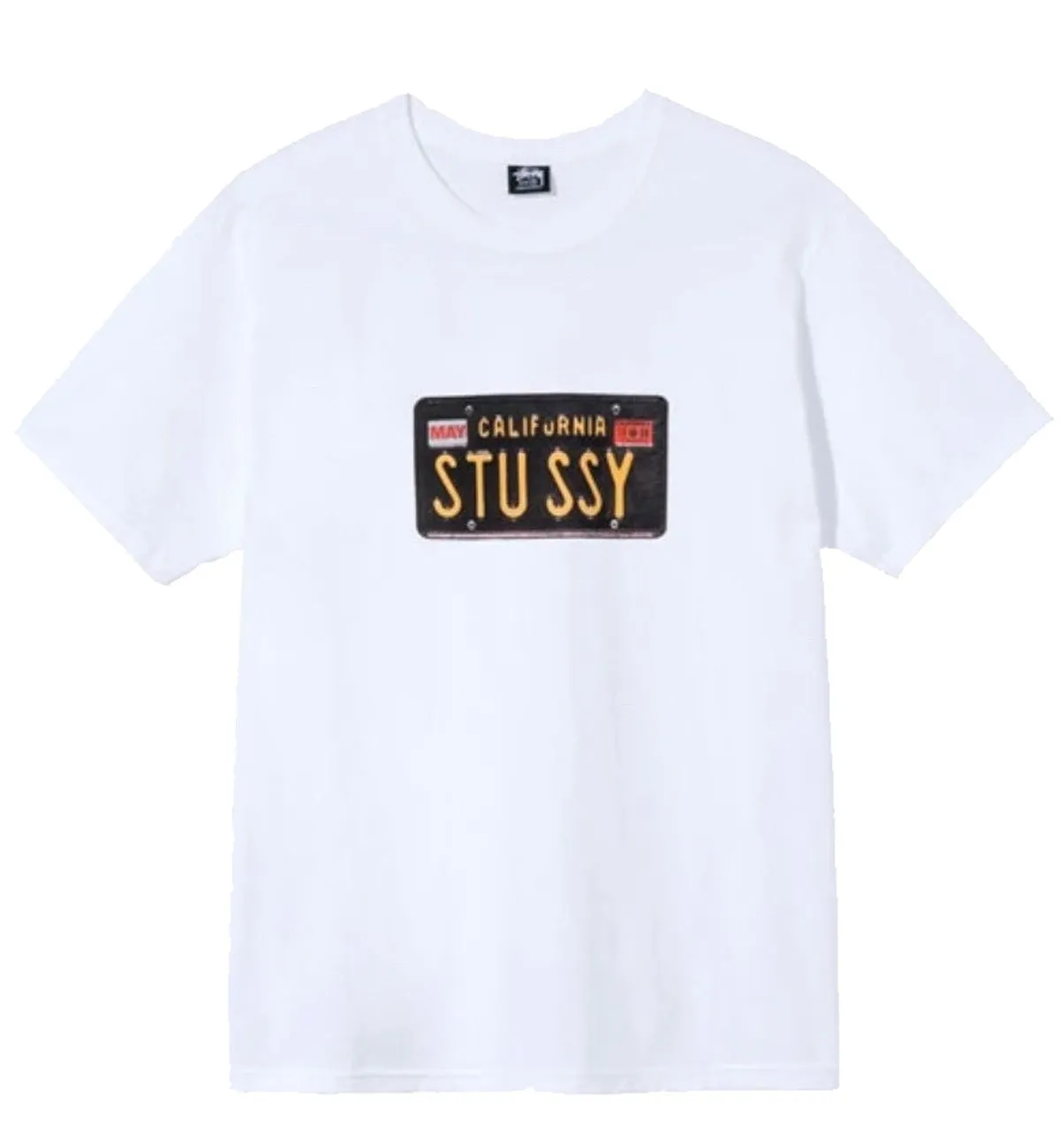 Stussy License Plate Tee (White)