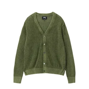 Stussy Loose Gauge Cardigan // Olive