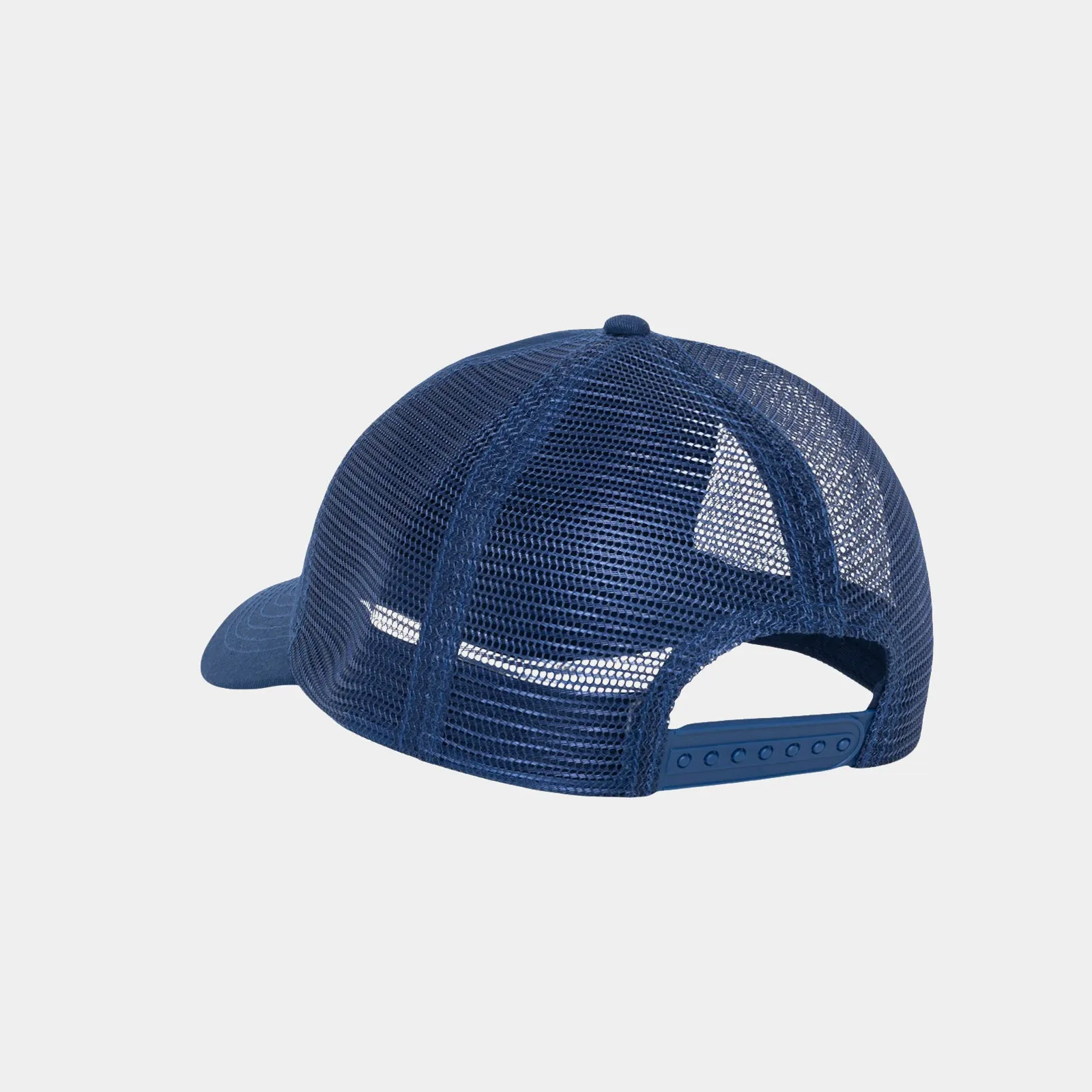 STUSSY LOW PROFILE ATHLETIC TRUCKER HAT - LIGHT NAVY
