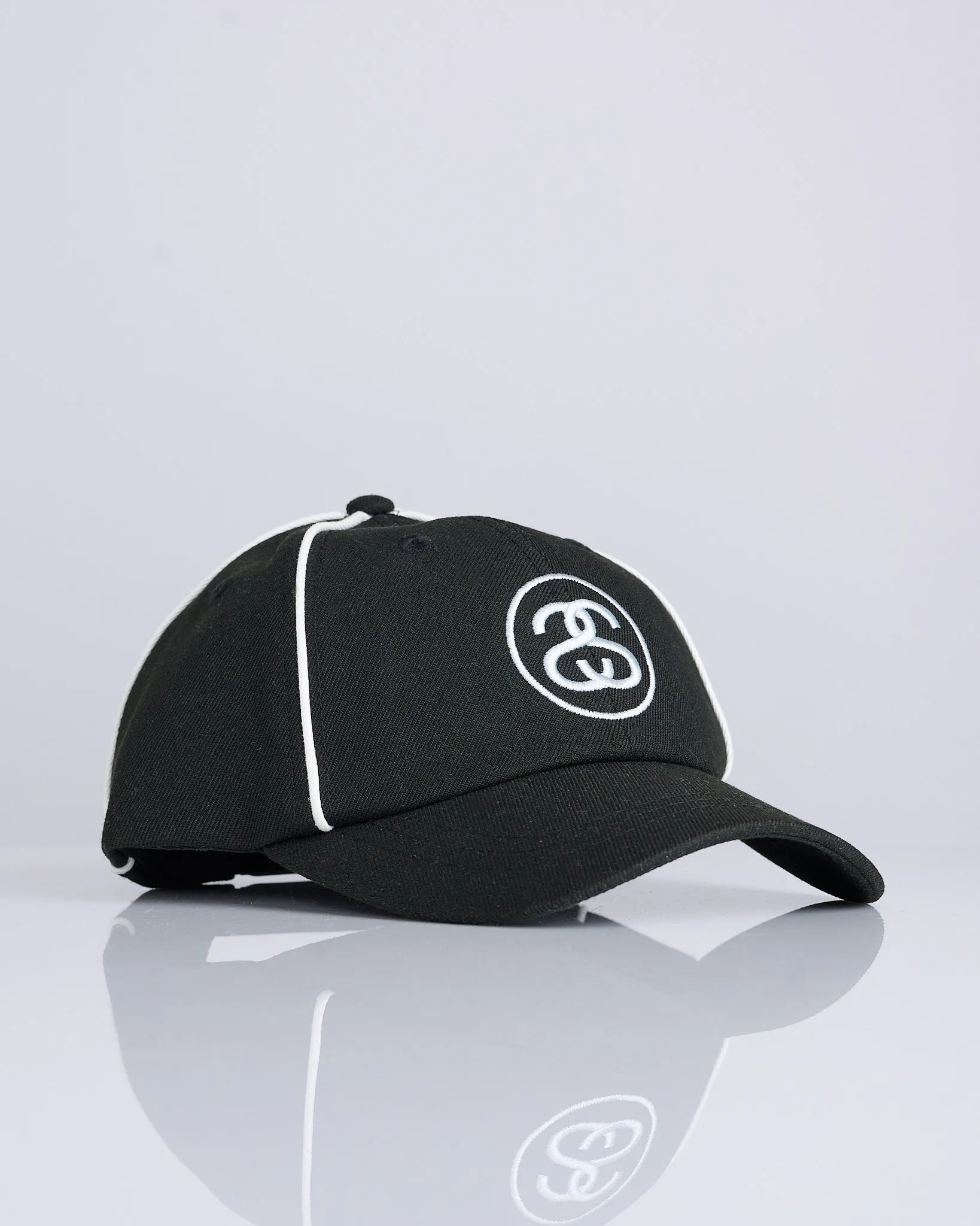 Stussy LP Piping Cap Black