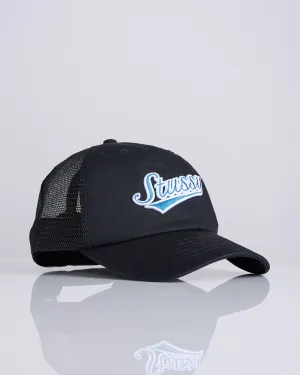 Stussy LP Trucker Athletic Cap Black