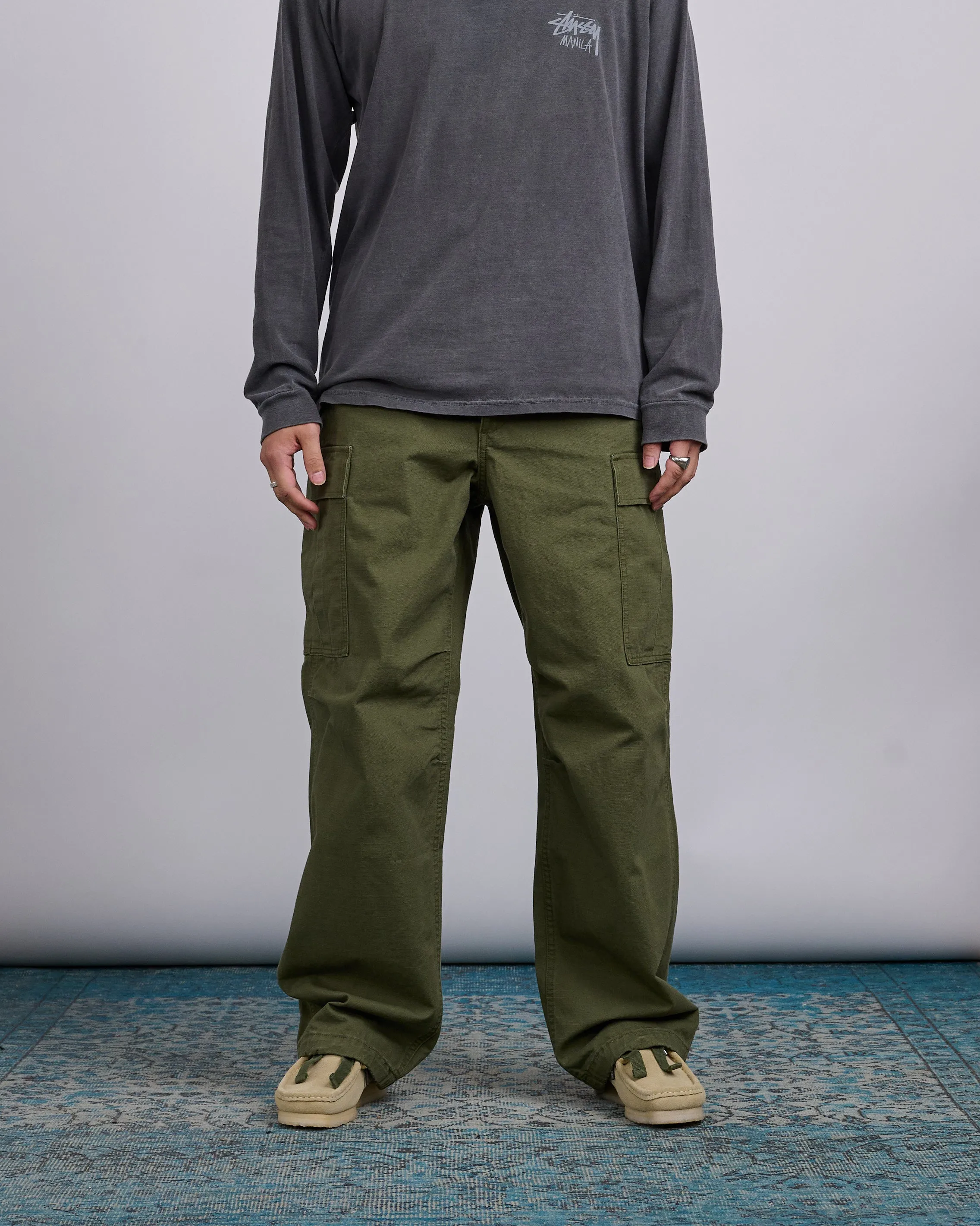 Stussy Military Cargo Pant Ripstop Olive Green