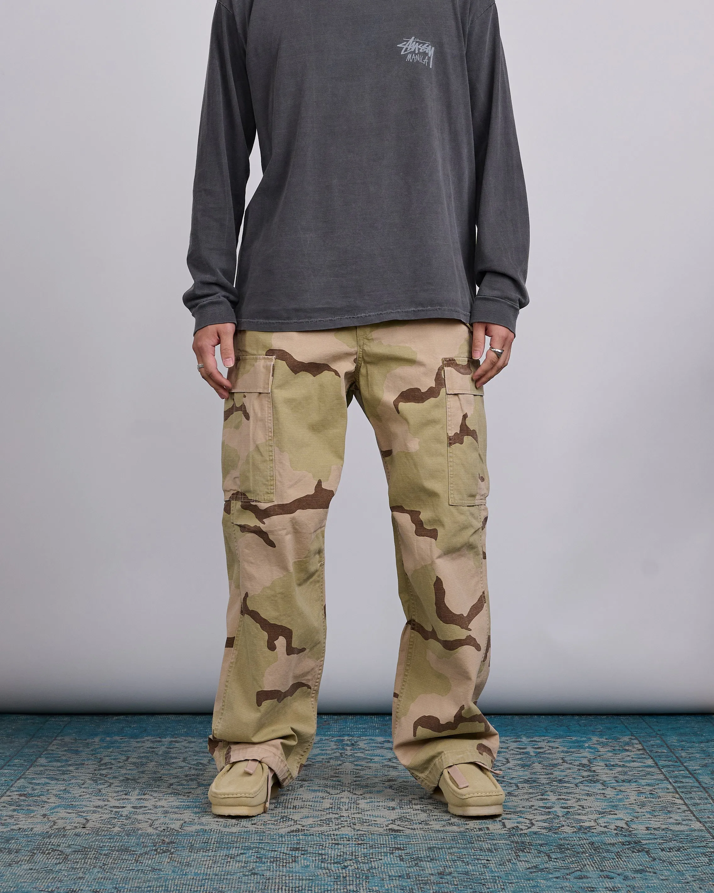Stussy Military Cargo Pant Ripstop Sand Camo