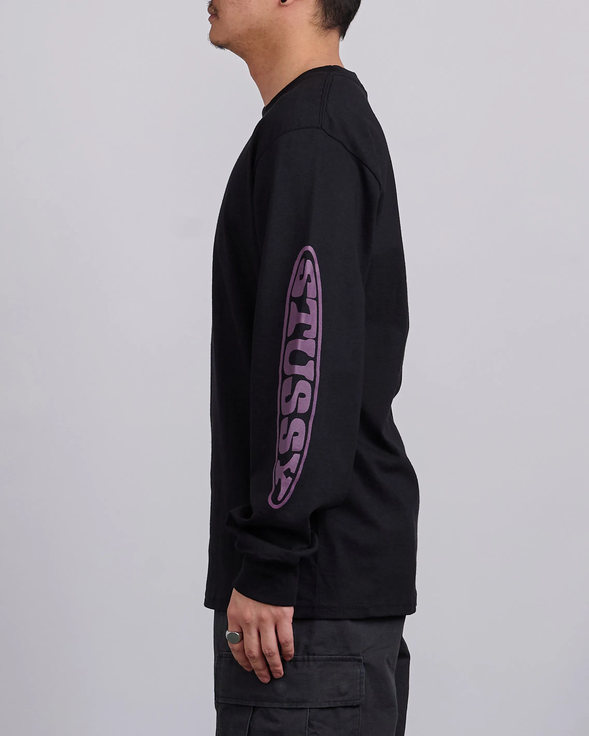 Stussy Pill Longsleeve T-Shirt Black