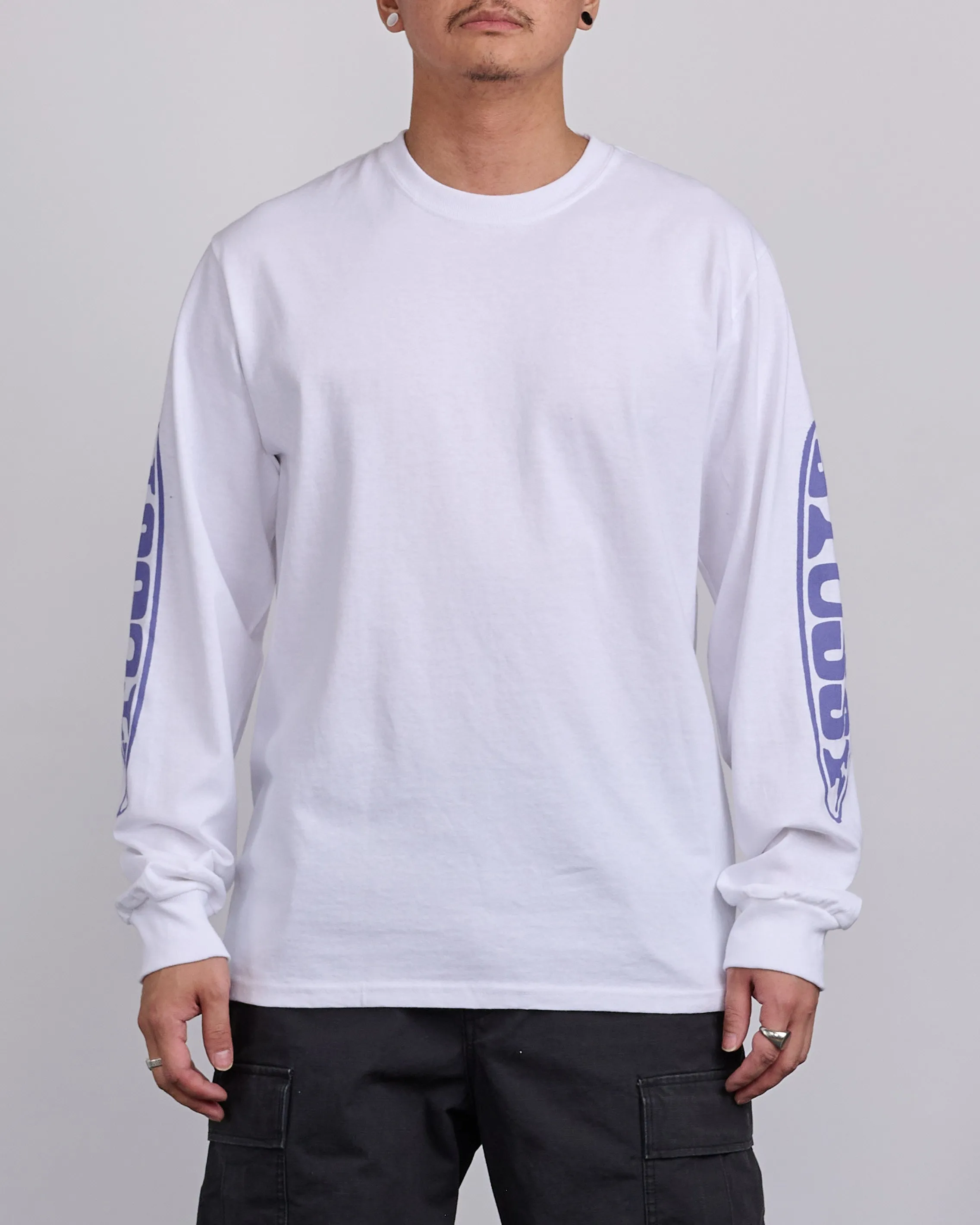 Stussy Pill Longsleeve T-Shirt White