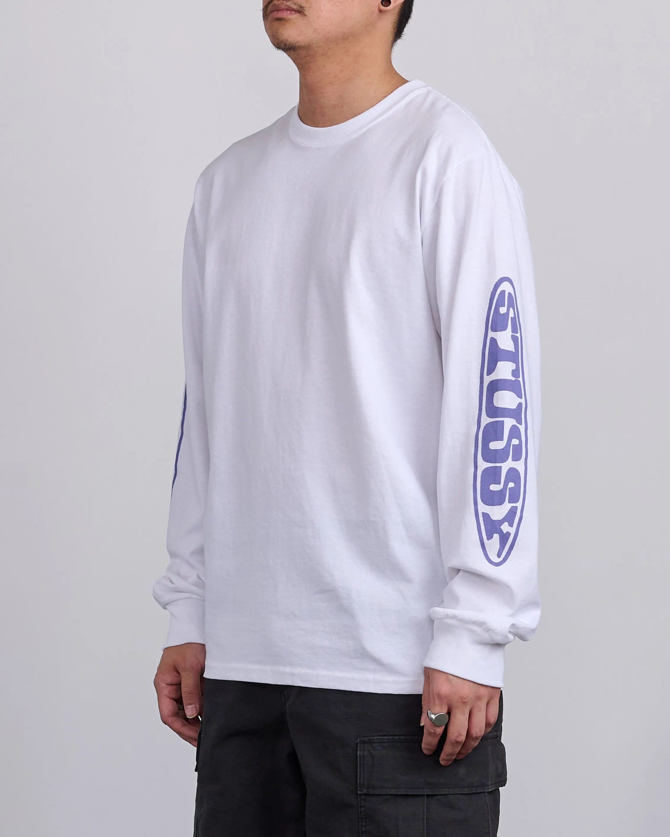 Stussy Pill Longsleeve T-Shirt White