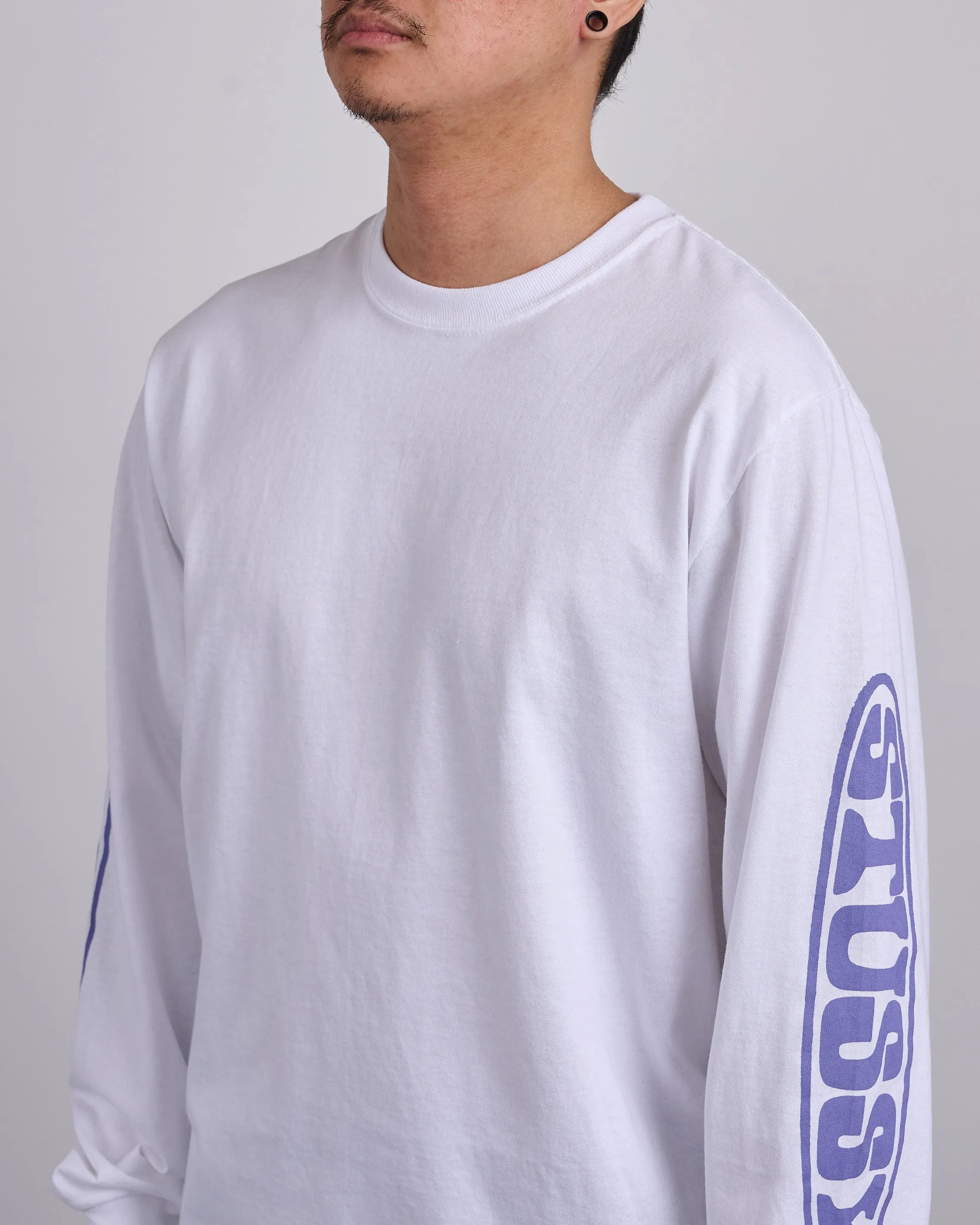 Stussy Pill Longsleeve T-Shirt White