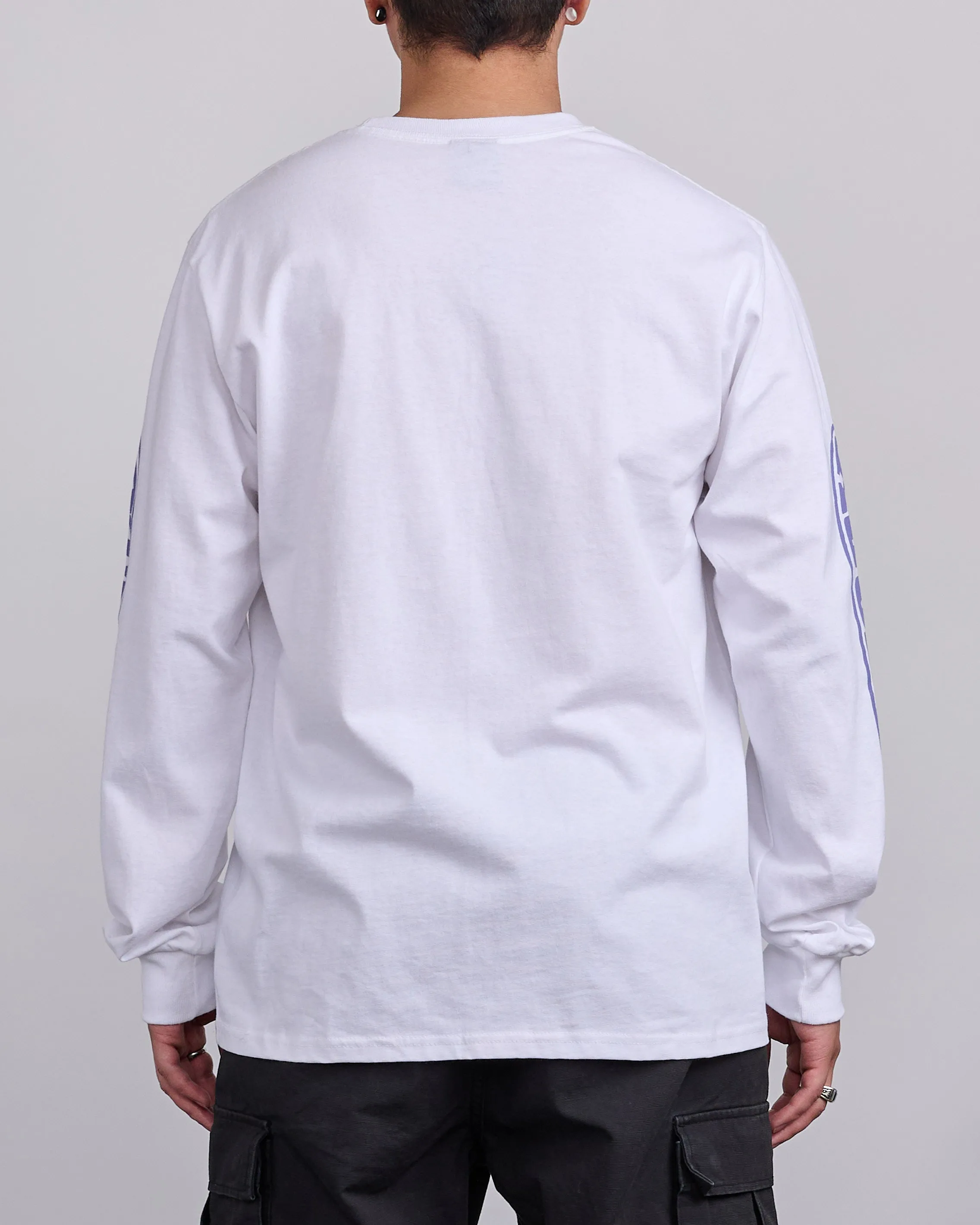 Stussy Pill Longsleeve T-Shirt White