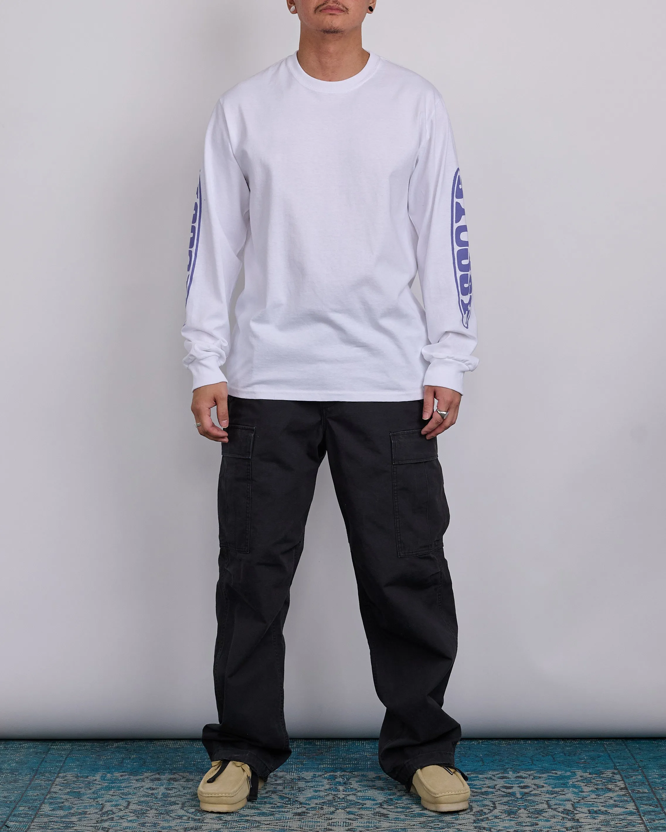 Stussy Pill Longsleeve T-Shirt White