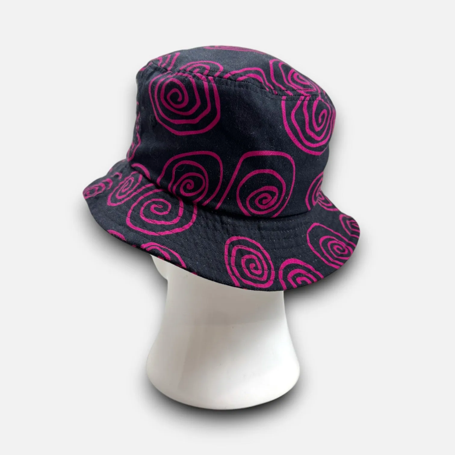 Stussy Purple And Black Bucket Hat